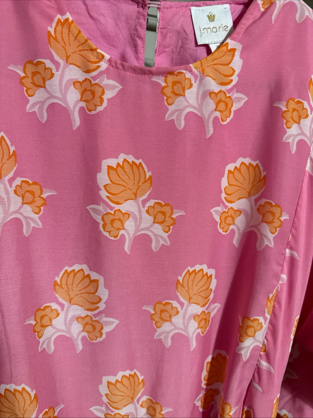 J. MARIE BOUTIQUE PINK POPPY SIZE SMALL DRESS EUC